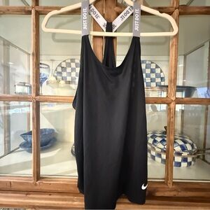 Nike Dri-Fit Black Strappy Athletic Tank Top M